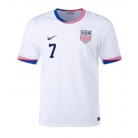 Camiseta Estados Unidos Giovanni Reyna #7 Primera Equipación Replica Copa America 2024 mangas cortas